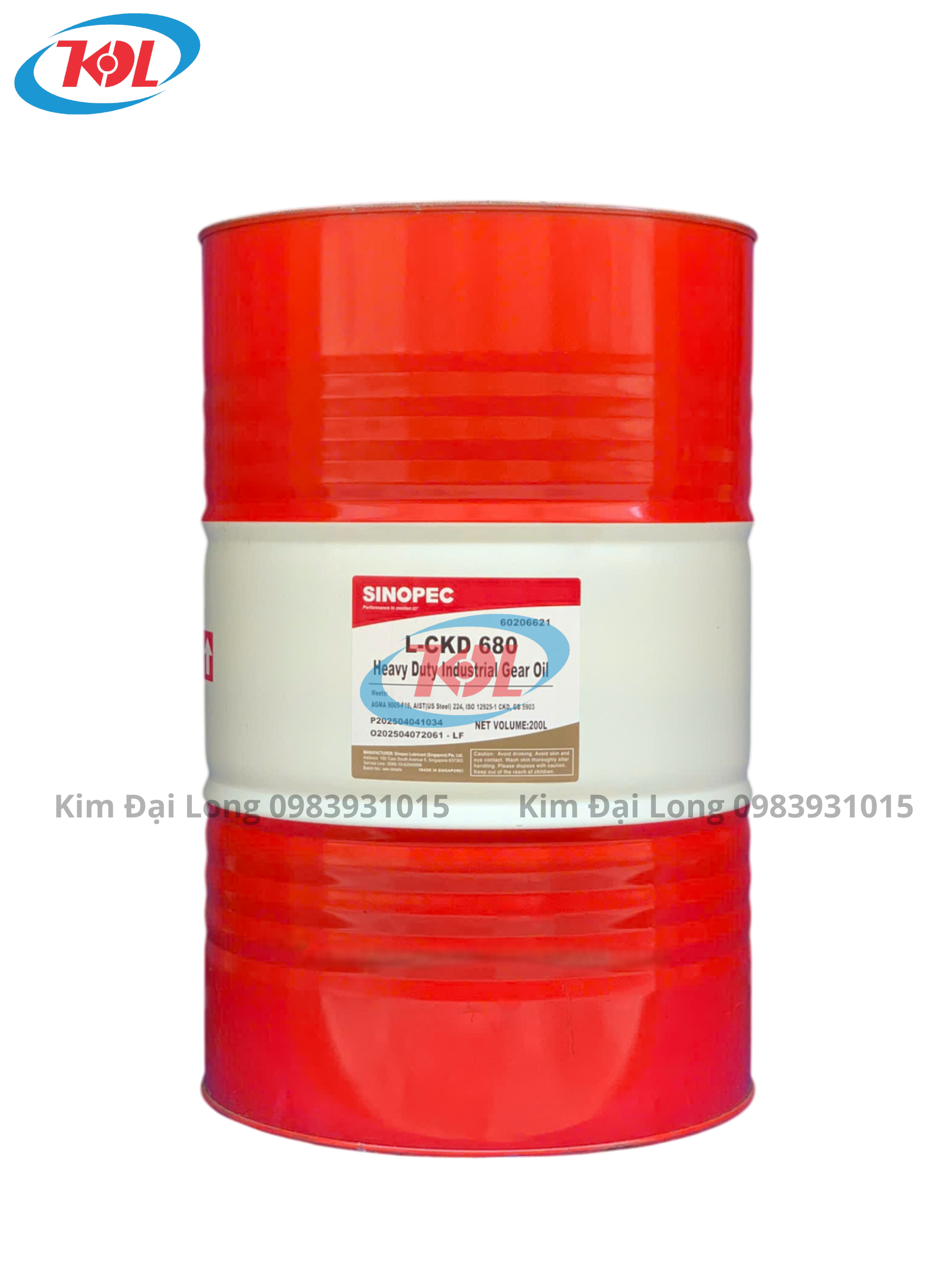 Sinopec L-CKD Dầu Nhờn Bánh Răng 68, 100, 150, 220, 320, 460